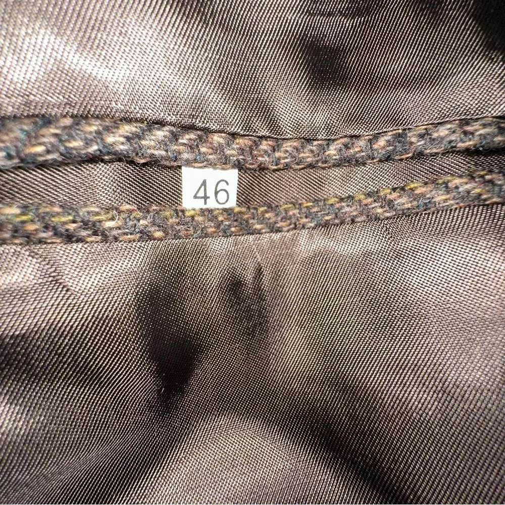 English Manor Blazer Mens 46 Herringbone Tweed Sport Coat Equestrian Heritage - Picture 11 of 13